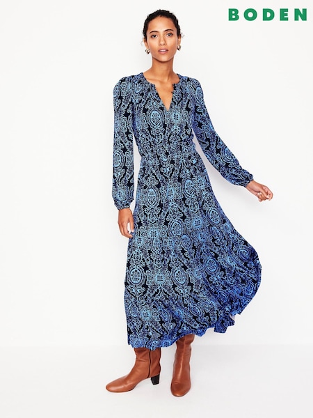 Boden Smock Tiered Jersey Midi Dress (AY2353) | €76