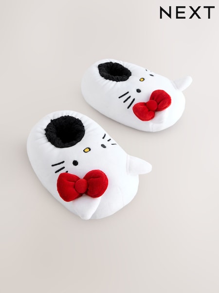White Hello Kitty Plush Slippers (AY2468) | AED81 - AED97