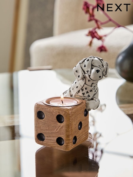 Ace the Dalmatian Bronx Tea Light Holder (AY2487) | ‏42‏₪