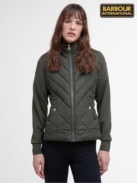 ירוק - Barbour® International Natalia Quilted Sweatshirt (AY2496) | ‏699‏₪