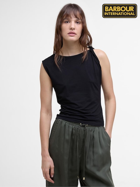 שחור - Barbour® International Felicity Black Top (AY2497) | ‏176‏₪