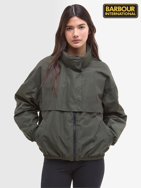ירוק - Barbour® International Green Lolita Showerproof Jacket (AY2501) | ‏900‏₪