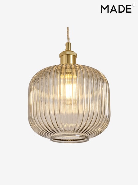 MADE.COM Grey Briz Glass EasyFit Shade (AY2552) | €47