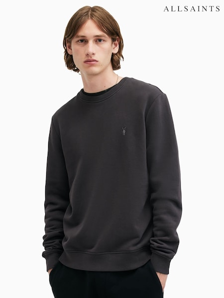 AllSaints Black Raven Crew 100% Organic Cotton Jumper (AY2569) | R$ 980