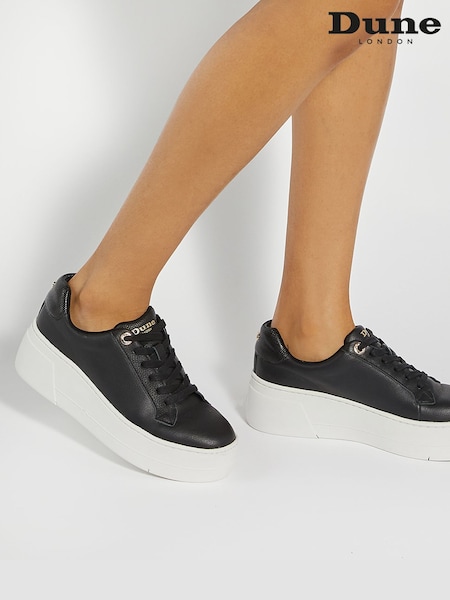 Dune London Episode 2 Flatform Lace Up Trainers (AY2604) | 515 LEI