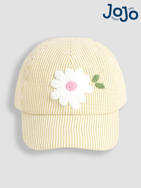 JoJo Maman Bébé Yellow Appliqué Cap (AY2660) | €24