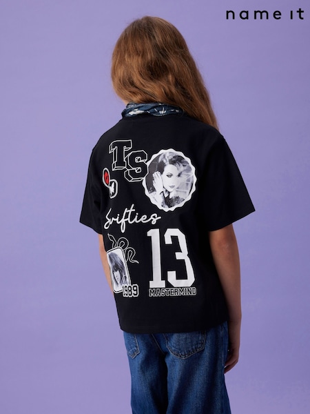 Name It Black Taylor Swift Graphic Back Print T-Shirt (AY2742) | €21
