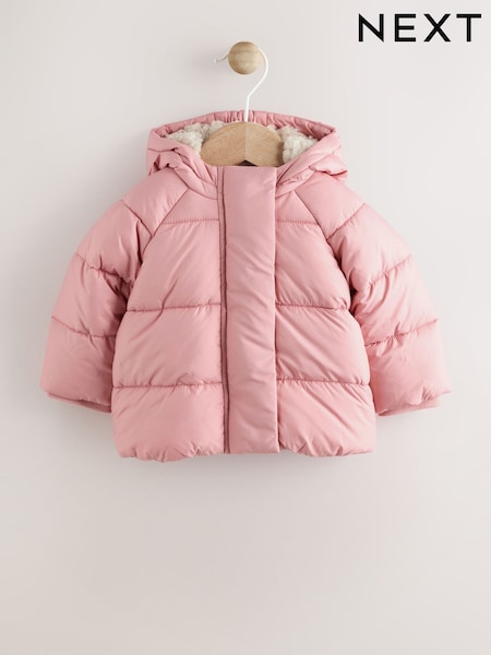 Pink - Baby Hooded Padded Jacket (0mths-2yrs) (AY2775) | 31 € - 34 €