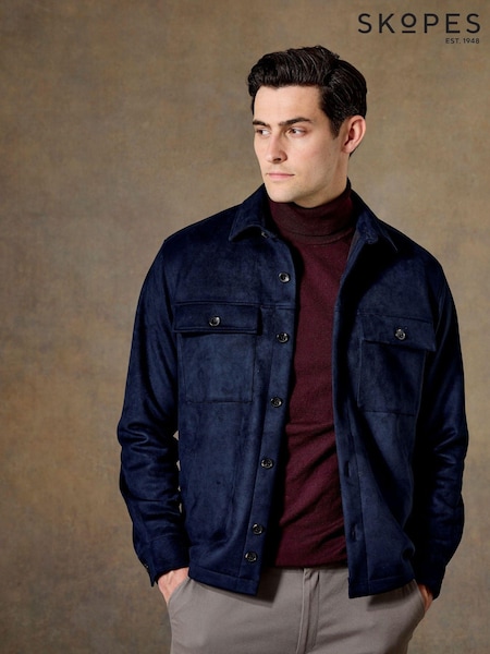 أزرق داكن أزرق - Skopes Regular Fit Casual Shacket (AY3007) | ‏204 د.إ.‏