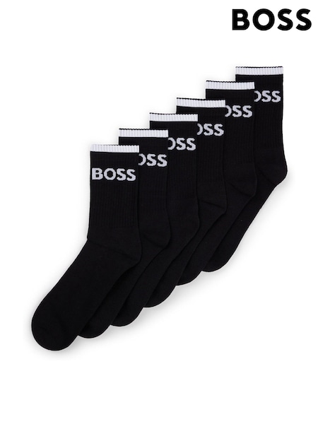 BOSS Black Stripe Sporty 6 Pack Ribbed Socks (AY3018) | €44