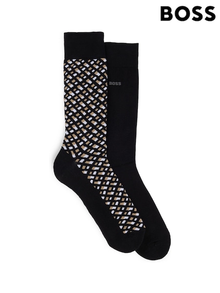 BOSS Black Cotton Blend Socks 2 Pack (AY3024) | €25
