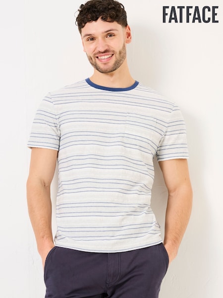 FatFace Oakdale White Striped T-shirt (AY3053) | € 44