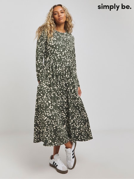 Simply Be Green Supersoft Pocket Midi Dress (AY3178) | €36