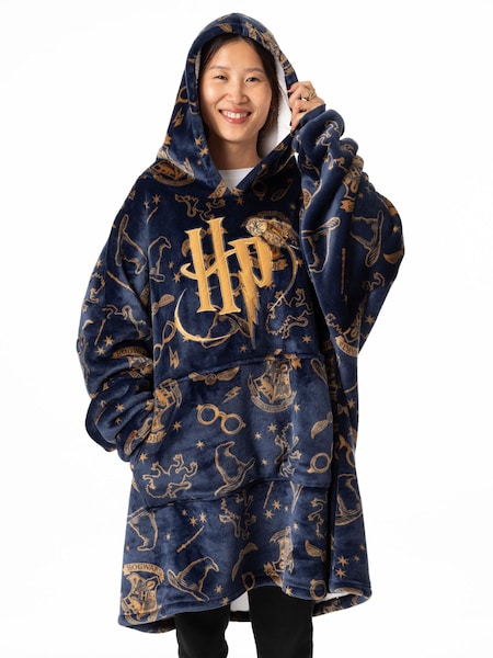 Vanilla Underground Blue Womens Harry Potter Blanket Hoodie (AY3269) | R$ 530