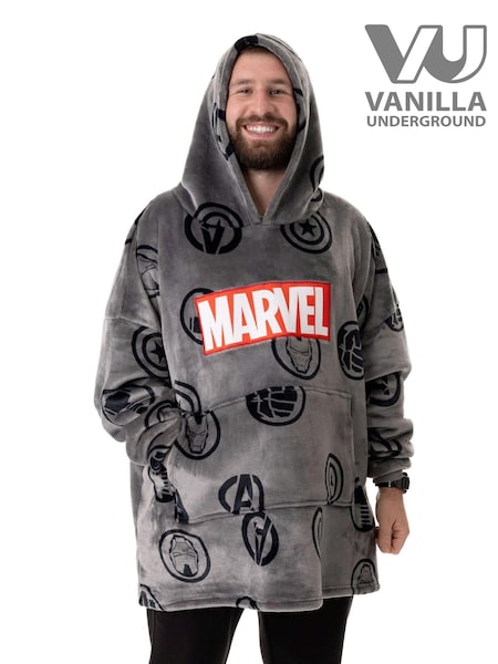 Vanilla Underground Grey Mens Venom Blanket Hoodie (AY3275) | ₪239
