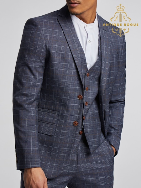 Antique Rogue Overcheck Jacket (AY3366) | NT$5,370