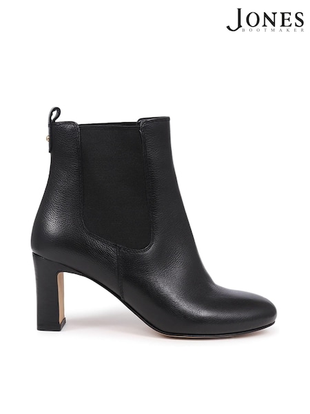 Jones Bootmaker Kalista Heeled Black Boots (AY3450) | 643 QAR