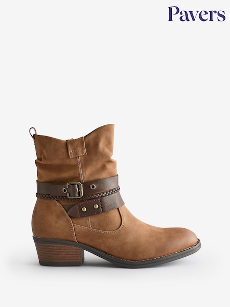 Pavers Brown Ladies Ankle Boots Smart (AY3499) | €64