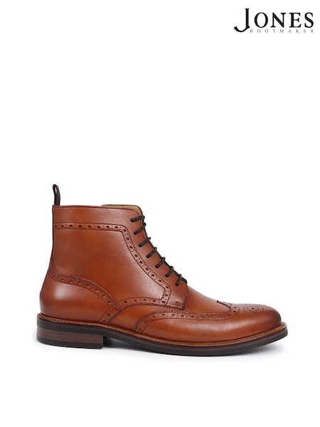 Naturlig - Jones Bootmaker Fletcher Leather Black Boots (AY3551) | kr2 530