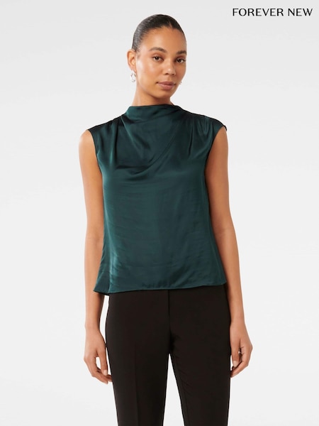 Forever New Jess Drape Neck Blouse (AY3585) | €60