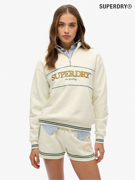 Kermanvaalea - Superdry Country Club Loose Fit Half Zip Sweat Top (AY3651) | €87
