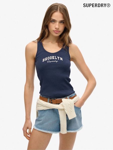 Superdry Blue Athletic Ess Graphic Vest (AY3673) | 1,202 UAH