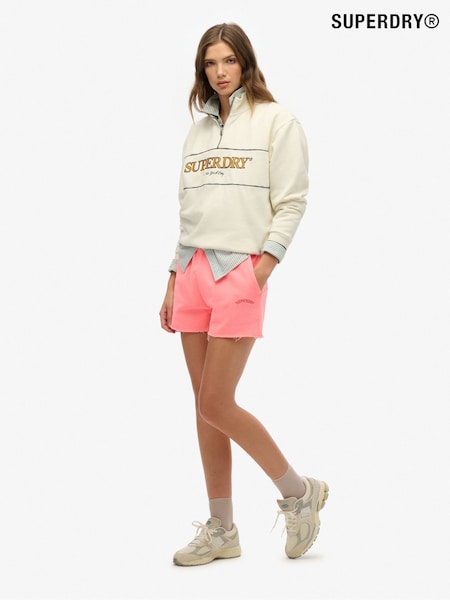 Superdry Pink Bolt Essential Logo 100% Cotton Shorts (AY3701) | €37