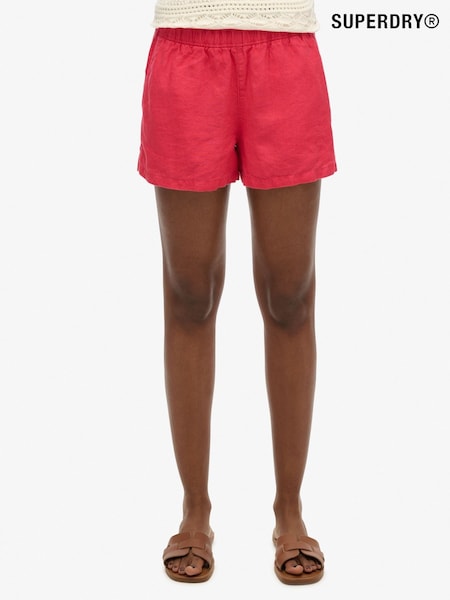 Naranja - Superdry Drawstring 100% Linen Shorts (AY3703) | 80 €
