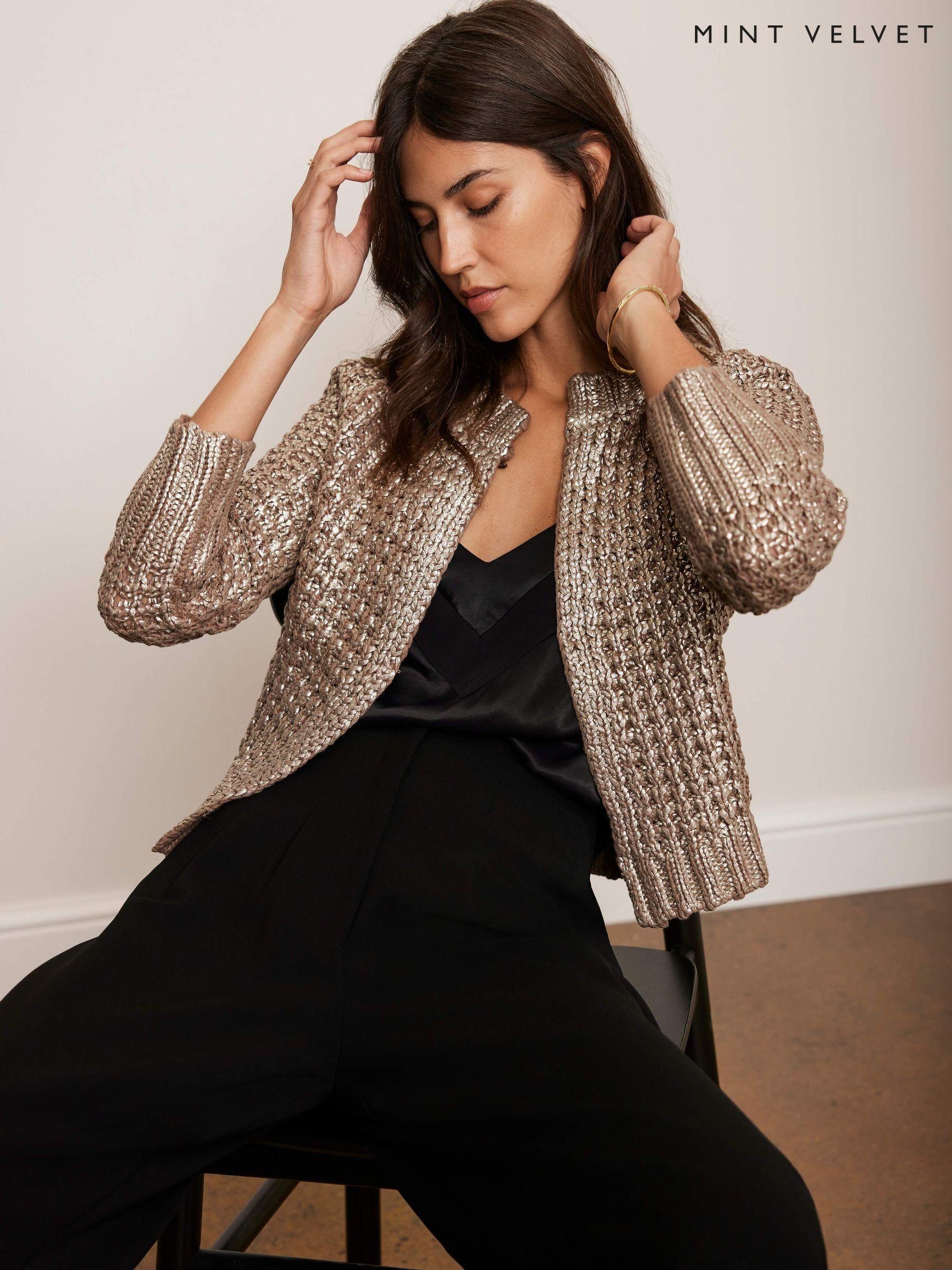 Next gold cardigan shop