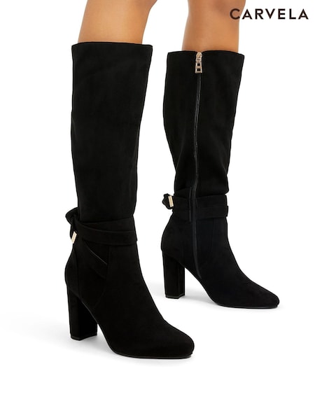 Carvela Tempt High Leg Black Boots (AY3823) | AED809