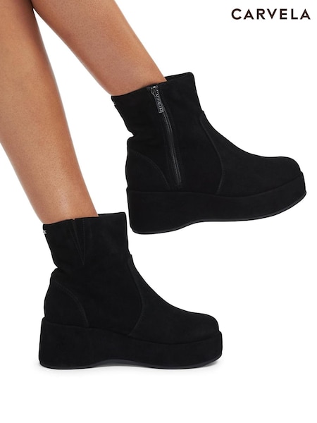 Carvela Apres Ankle Black Boots (AY3831) | €253