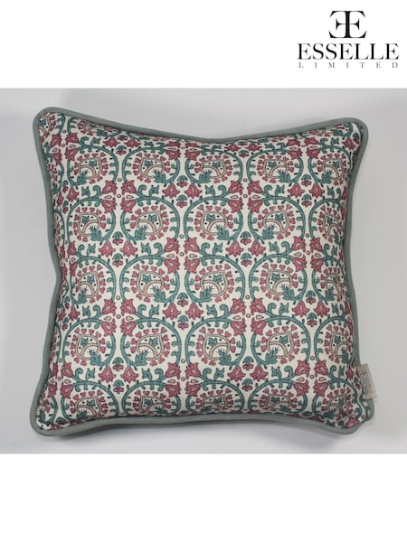 Esselle Blue Veda Linen Cushion (AY3935) | AED250