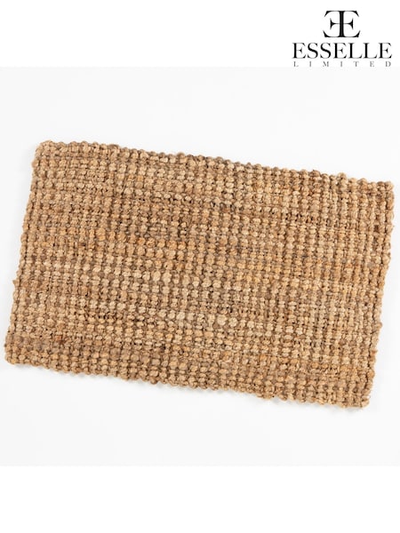 Esselle Natural Whitefield 45x75cm Handwoven Boucle Mat (AY3963) | €47