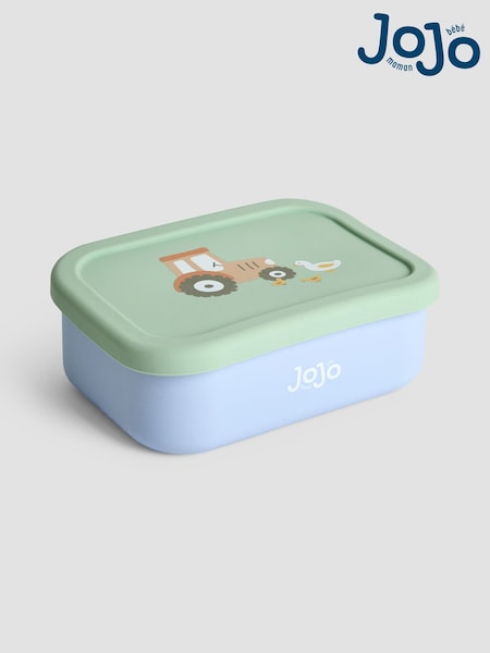 JoJo Maman Bébé Printed Square Silicone Lunch Box (AY3977) | €9.50