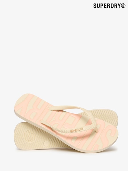 Superdry White Core Logo Flip Flops (AY4132) | R$ 195