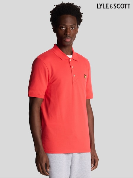 Lyle & Scott Red Plain Polo Shirt (AY4159) | €73