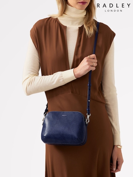 Radley London Blue Dukes Place Faux Snake Ziptop Cross-Body Bag (AY4182) | €152