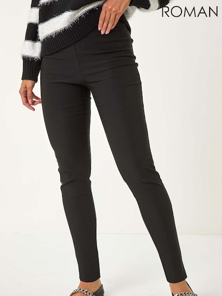 Roman Black Fleece Lined Begaline Trousers (AY4189) | AED116