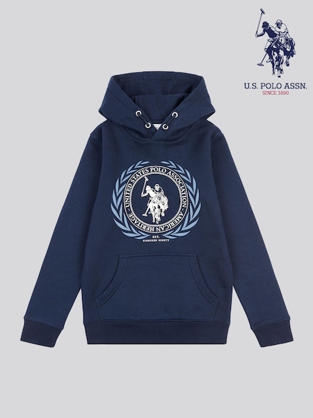 U.S. Polo Assn. Boys Crest Graphic Hoodie (AY4235) | 64 € - 76 €