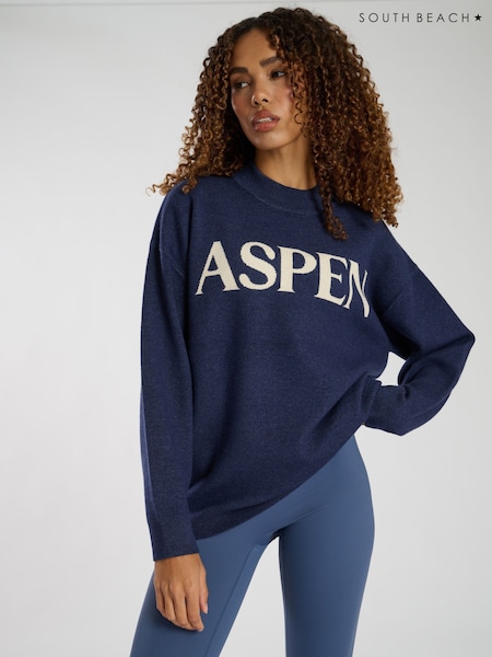 South Beach Blue Funnel Neck Jumper (AY4282) | 3,004 UAH