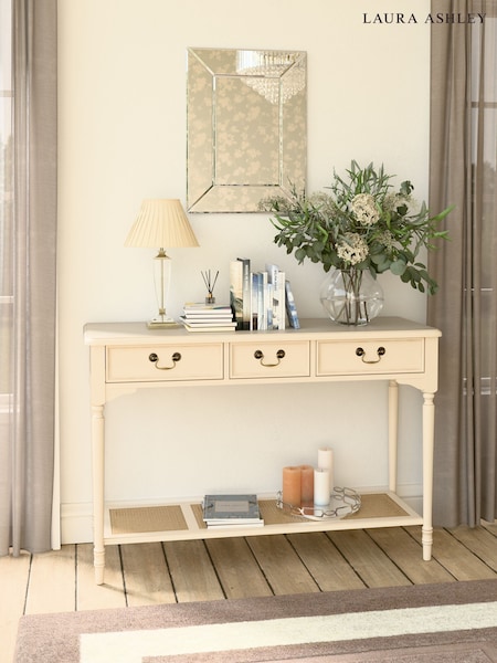 Laura Ashley Ivory Clifton 3 Drawer Console Table (AY4328) | €752