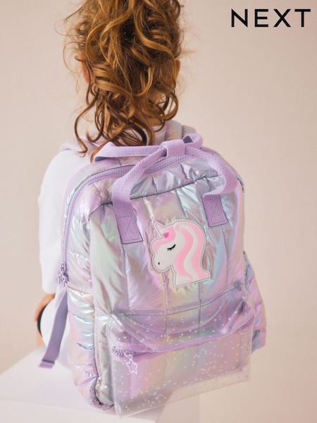 Lilac Unicorn Backpack (AY4375) | AED102