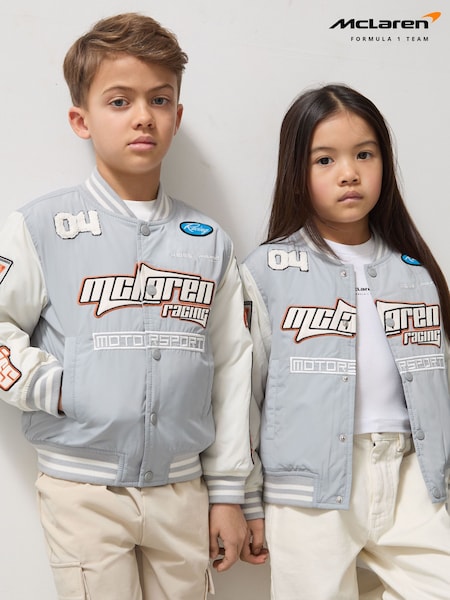 Reiss Blue Tones Zoom 3-9 yrs Unisex Fit McLaren F1 Team Bomber Jacket (AY4385) | €134