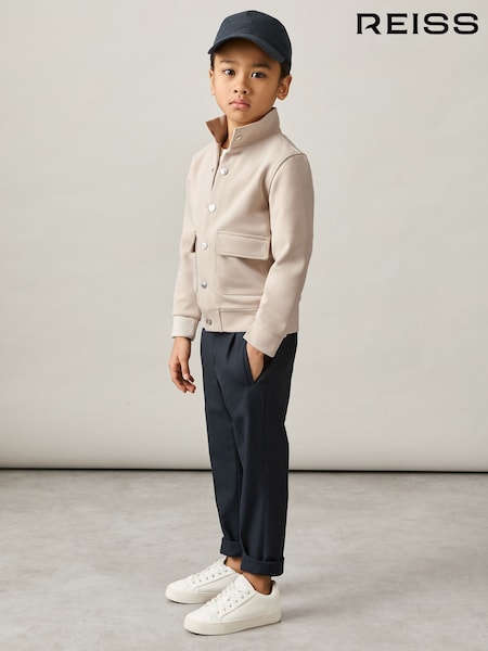 Reiss Stone Roman 3-9 yrs Interlock Funnel-Neck Jacket (AY4393) | €67