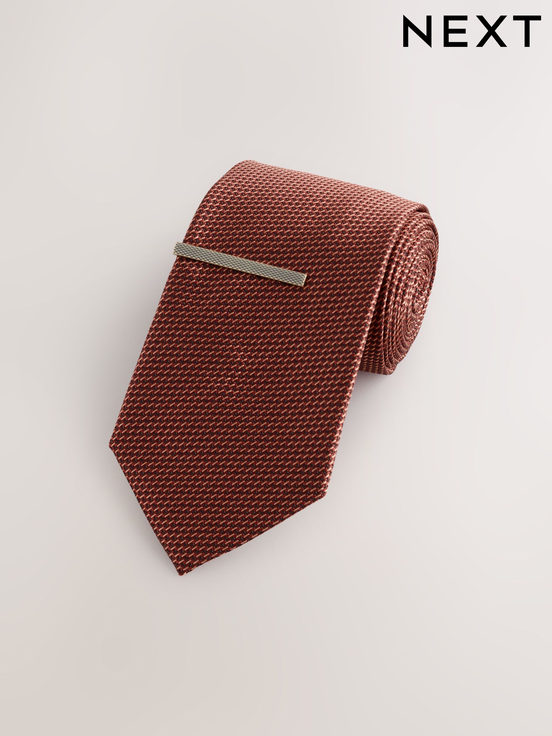 burnt orange tie next