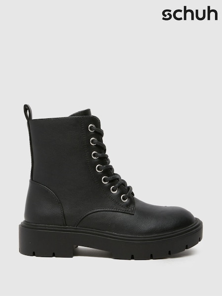 Schuh Celine Lace Up Black Boots (AY4468) | R$ 315