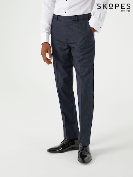 Skopes Tailored Fit Cuba Geometric Dinner Suit Trousers (AY4550) | €80
