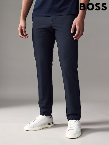 BOSS Dark Grey Commuter Tech Regular Fit Stretch Trousers (AY4648) | R$ 1,375