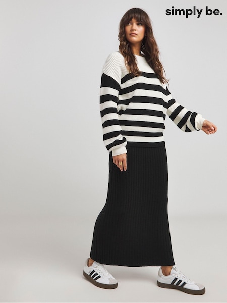 Simply Be Knitted Maxi Skirt (AY4664) | 166 LEI