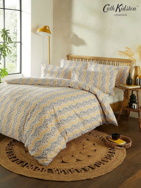Cath Kidston Espresso Leopard Wiggle 100% Cotton Duvet Cover and Pillowcase Set (AY4672) | €46 - €79